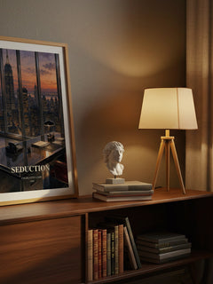 Seduction watercolour print on bookshelf – Charlotte Lamb fan gift