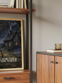 The Sorcerer of the North book watercolour illustration paper finish options – matte satin gloss