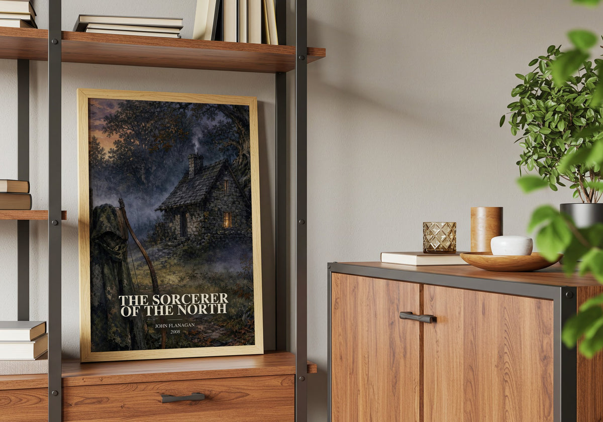 The Sorcerer of the North book watercolour illustration paper finish options – matte satin gloss