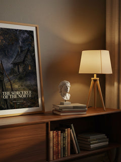 The Sorcerer of the North watercolour print on bookshelf – John Flanagan fan gift