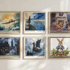 The Icebound Land literary art print colour and style options – John Flanagan book art