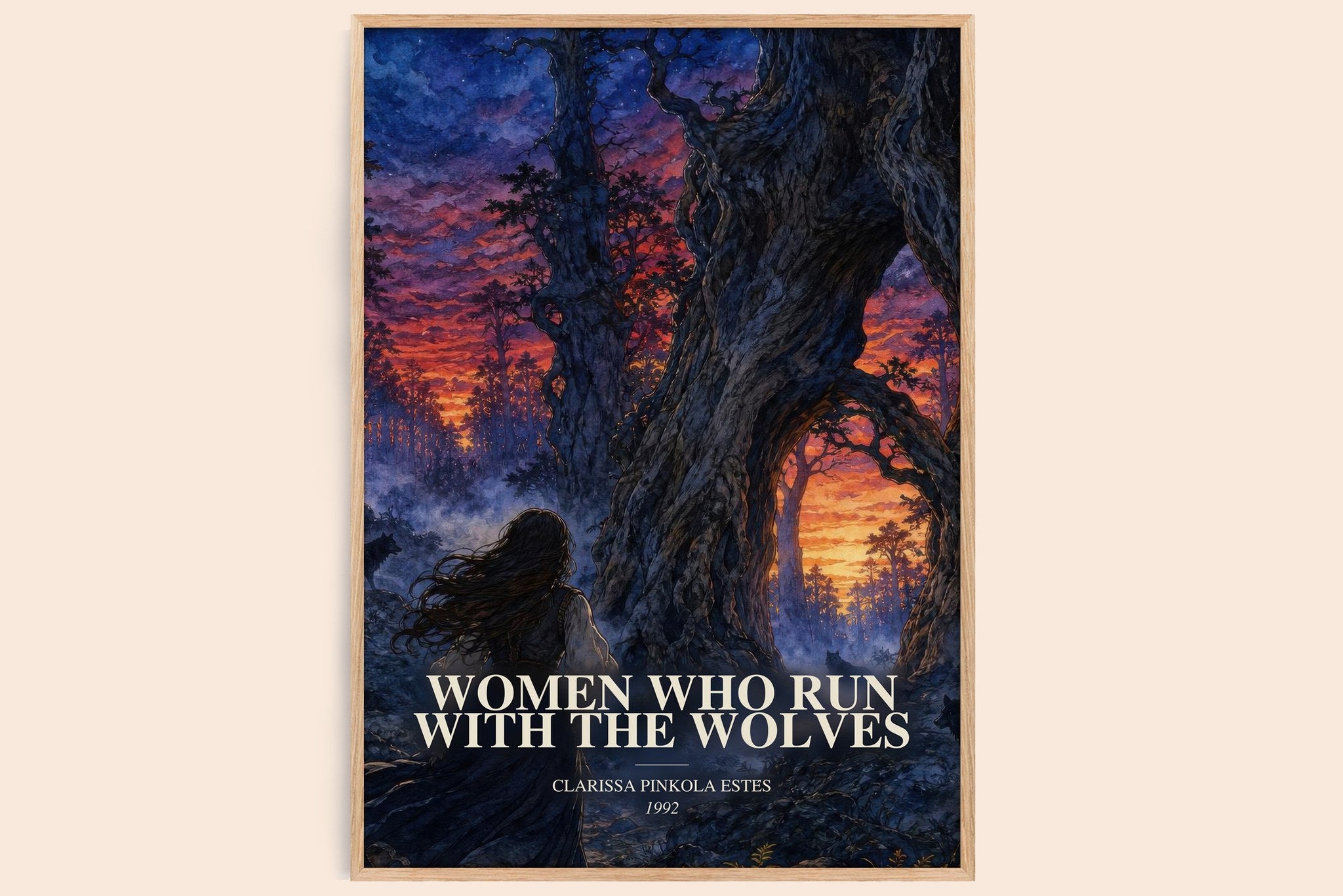 Women Who Run with the Wolves Book Watercolour Illustration by Clarissa Pinkola Estés