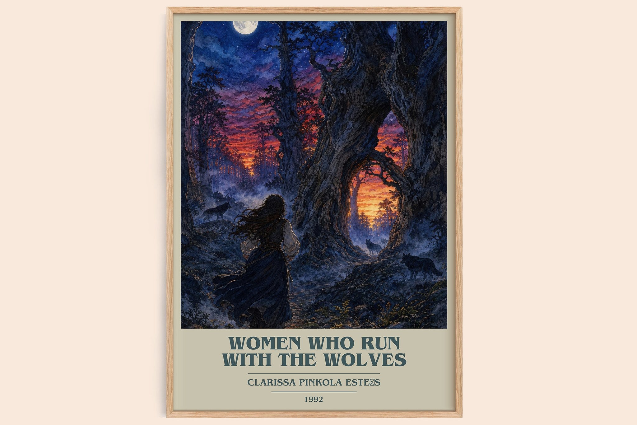 Women Who Run with the Wolves Book Cover Poster by C. Estés