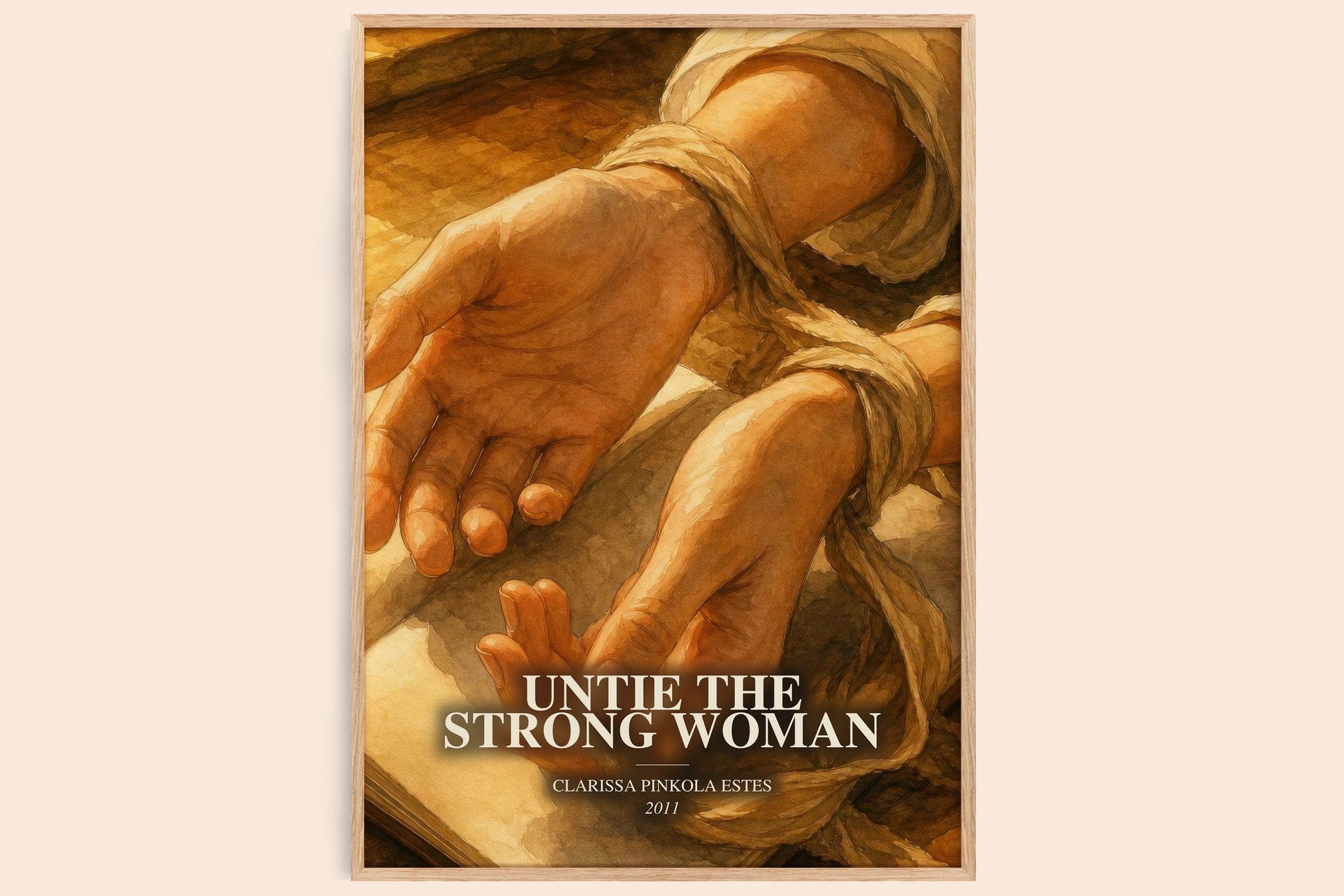 Untie the strong woman Book Watercolour Illustration by C. Estés