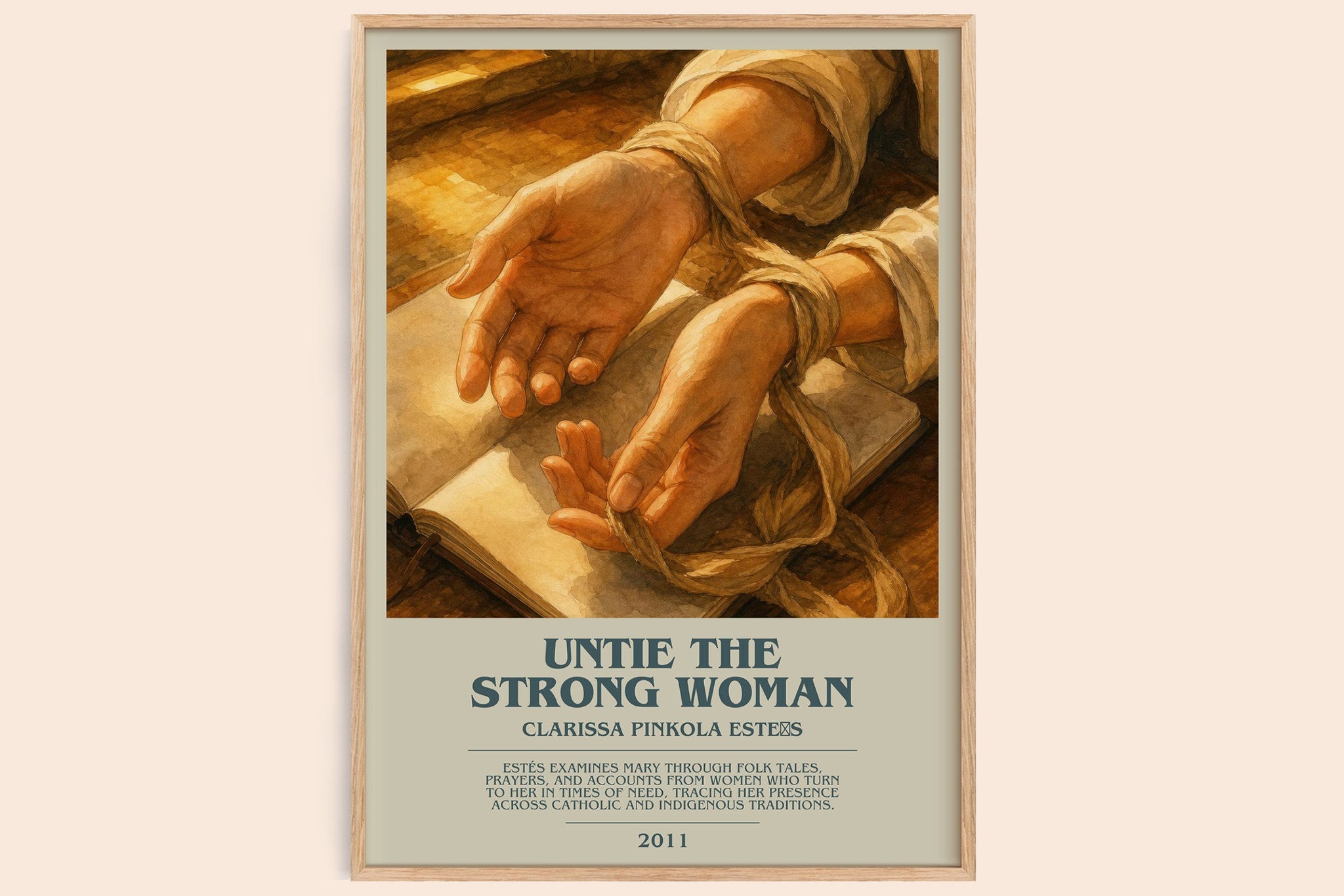 Untie the strong woman Bookish Wall Art by Clarissa Pinkola Estés