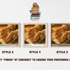 Untie the strong woman literary print in frame leaning in hallway – non fiction wall art