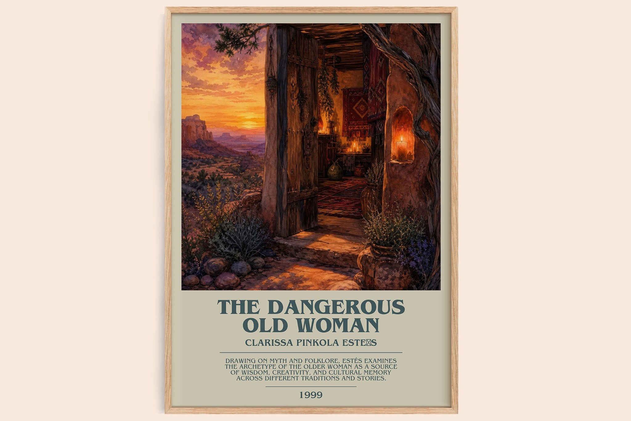 The Dangerous Old Woman Bookish Wall Art by Clarissa Pinkola Estés