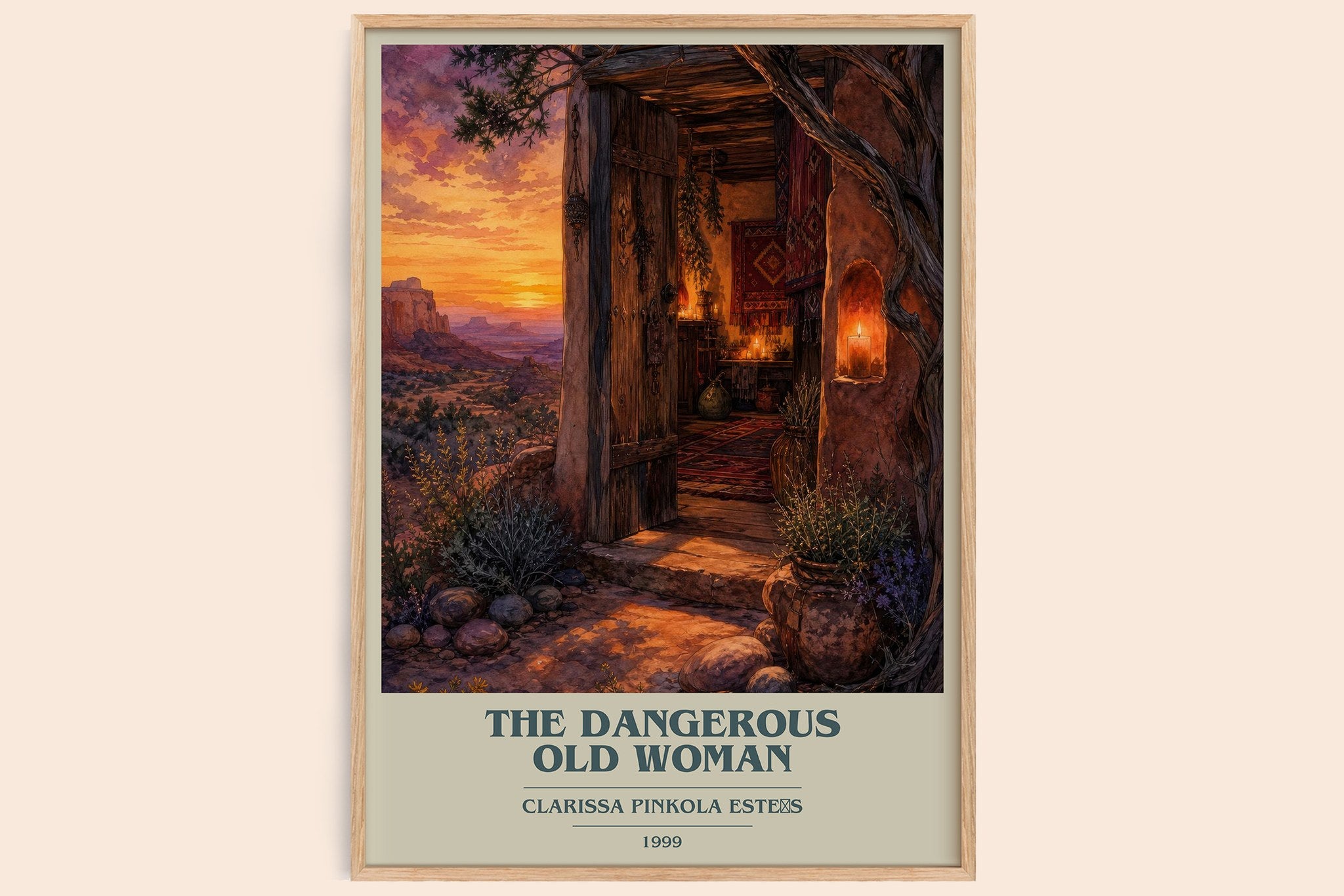 The Dangerous Old Woman Book Cover Poster by Clarissa Pinkola Estés