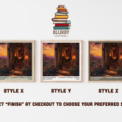 The Dangerous Old Woman literary print in frame leaning in hallway – non fiction wall art