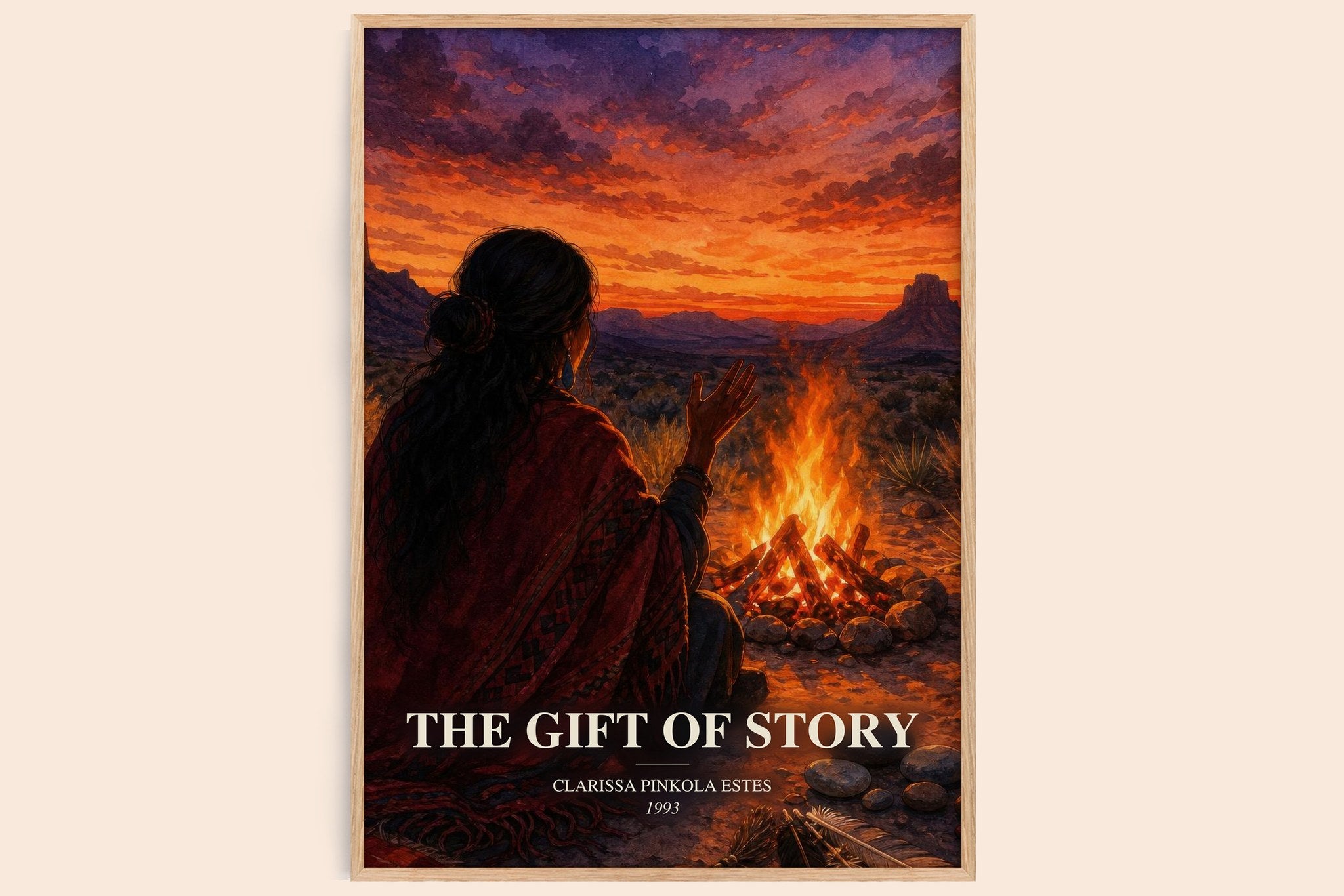 gift of story Book Watercolour Illustration by Clarissa Pinkola Estés