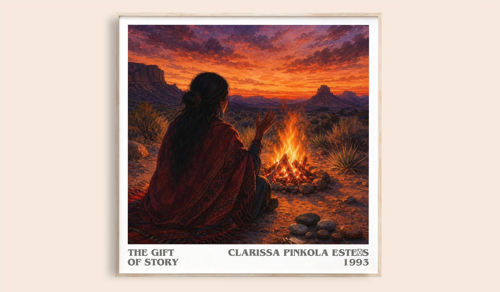 The gift of story Literary Art Print by Clarissa Pinkola Estés