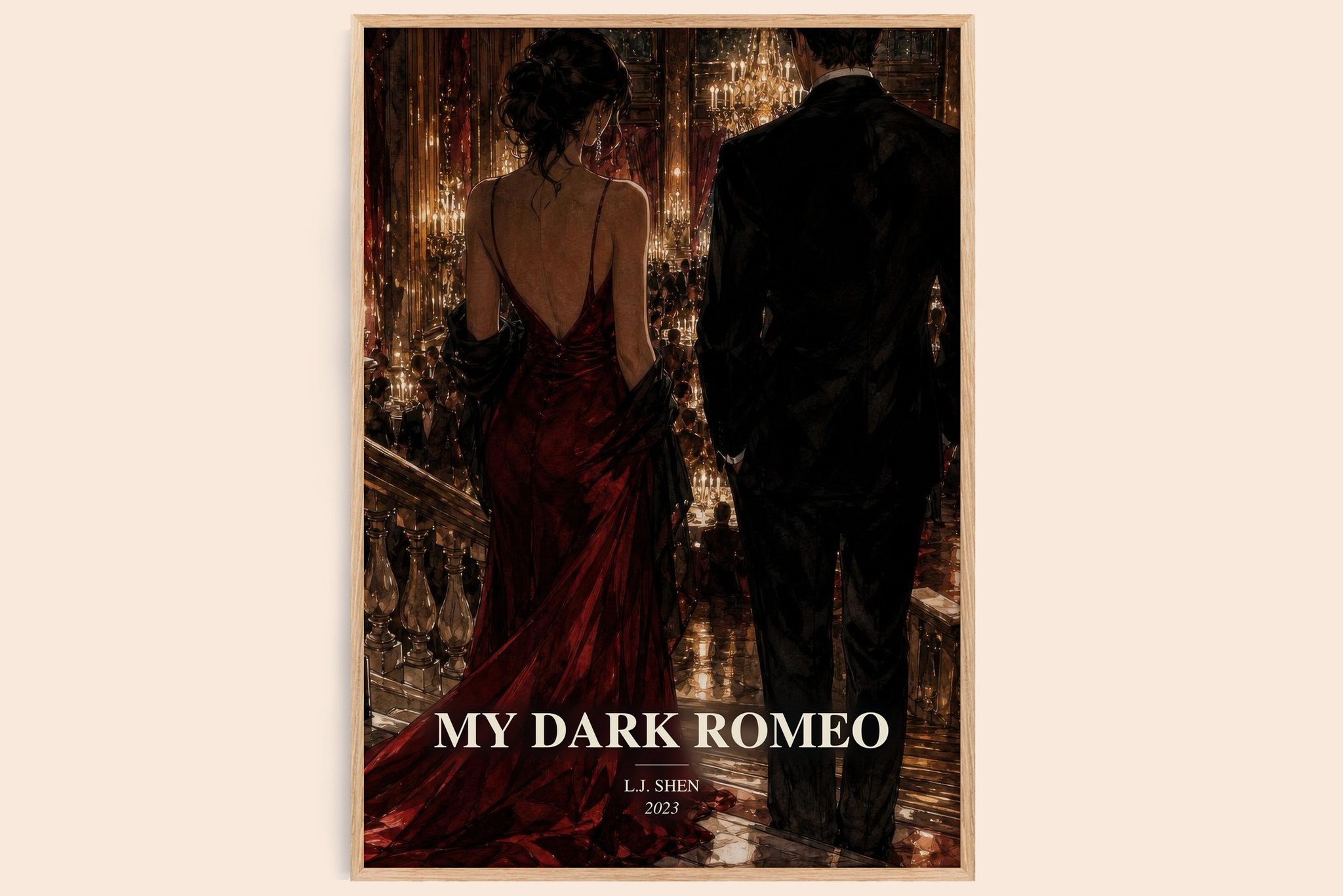 My Dark Romeo Book Watercolour Illustration by L.J. Shen