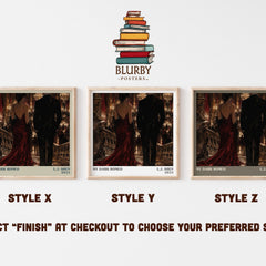 My Dark Romeo literary print in frame leaning in hallway – romance wall art