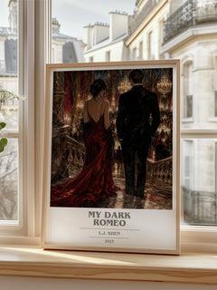 My Dark Romeo book cover poster colour and style options – L.J. Shen book art