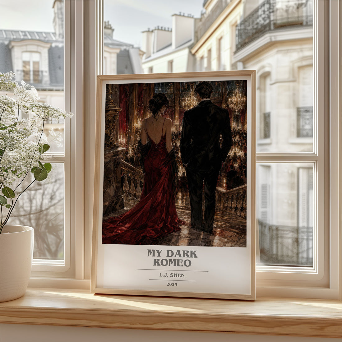 My Dark Romeo book cover poster colour and style options – L.J. Shen book art