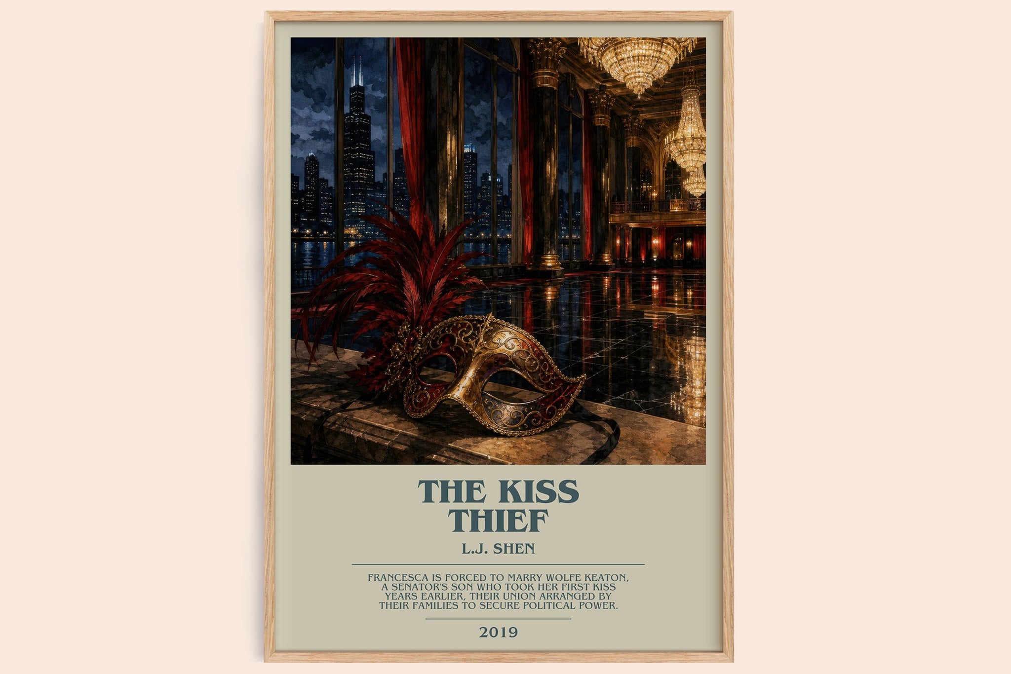 The Kiss Thief Bookish Wall Art by L.J. Shen