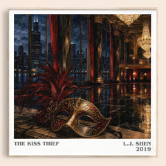 The Kiss Thief literary book poster by L.J. Shen – framed literary art print