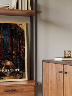The Kiss Thief book watercolour illustration paper finish options – matte satin gloss