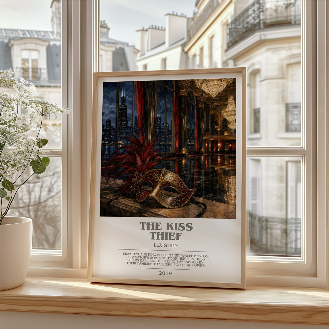 The Kiss Thief bookish poster colour and style options – L.J. Shen book art