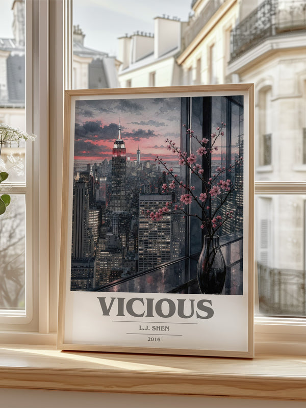 Vicious book cover poster colour and style options – L.J. Shen book art
