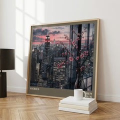 Vicious literary print framed by window – literary home decor
