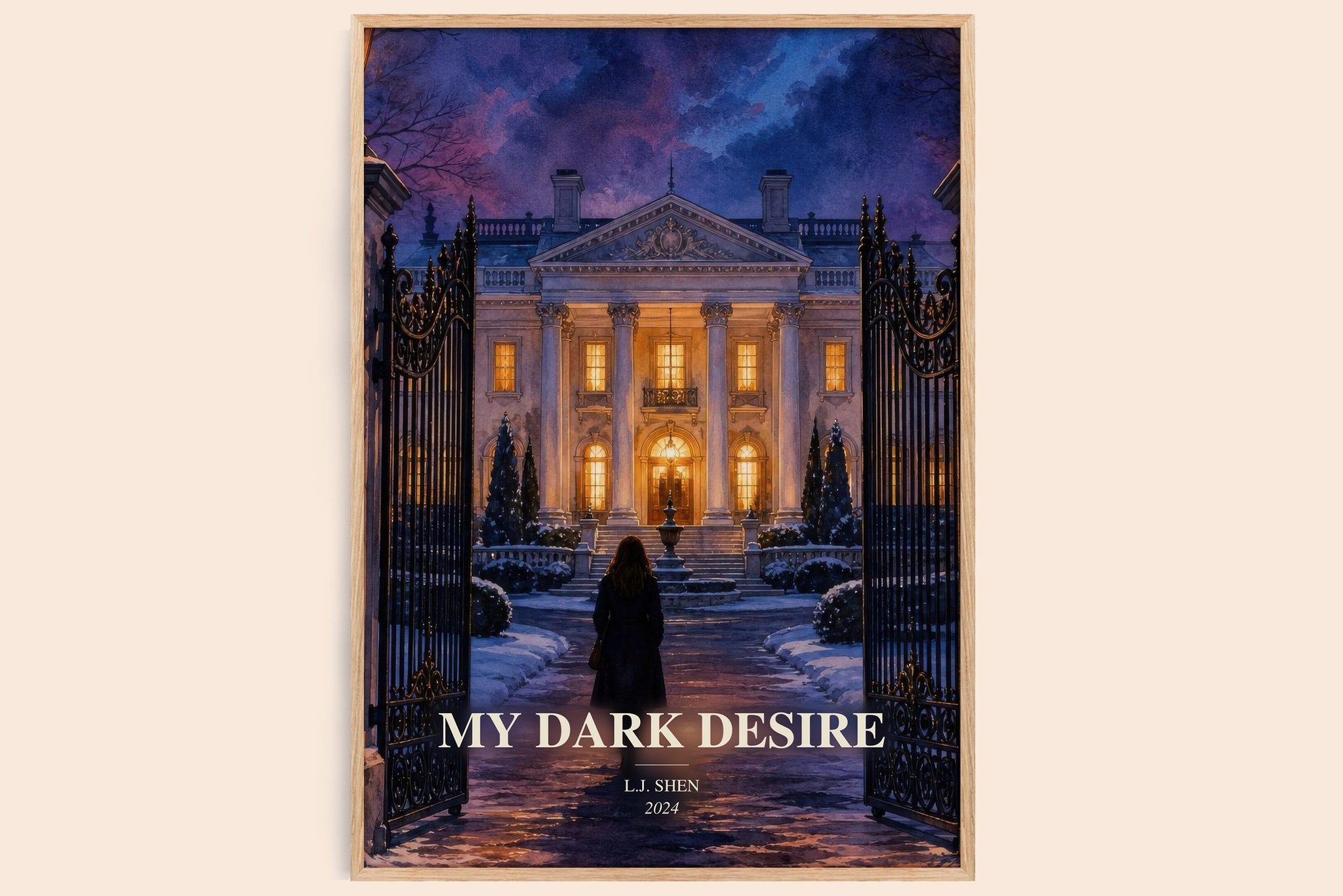 My Dark Desire Book Watercolour Illustration by L.J. Shen