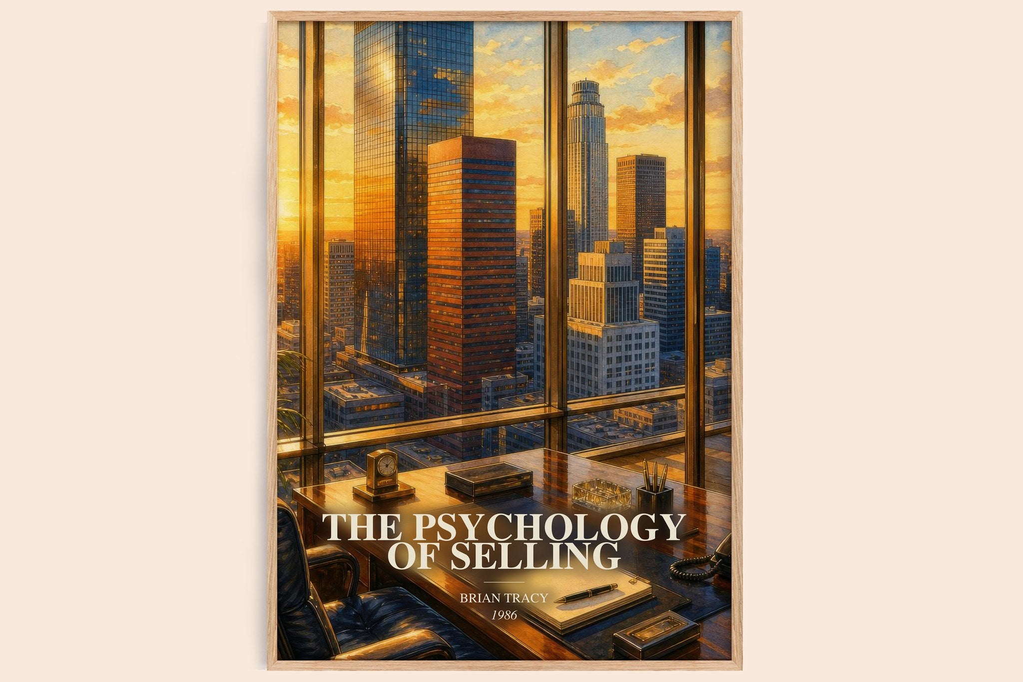 The Psychology of Selling Book Watercolour Illustration by Brian Tracy