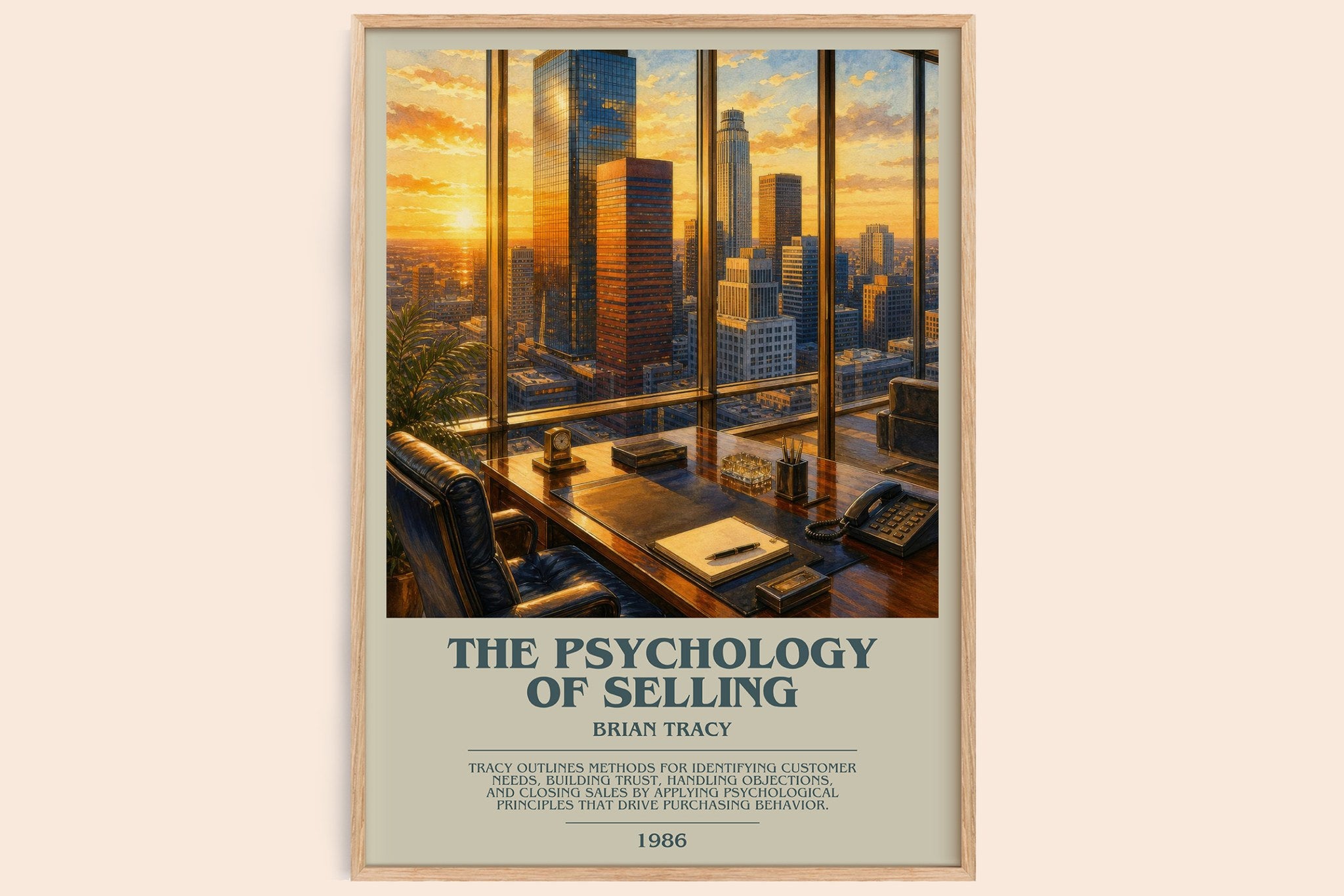 The Psychology of Selling Bookish Wall Art by Brian Tracy
