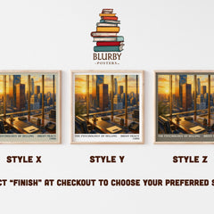 The Psychology of Selling literary print in frame leaning in hallway – non fiction wall art