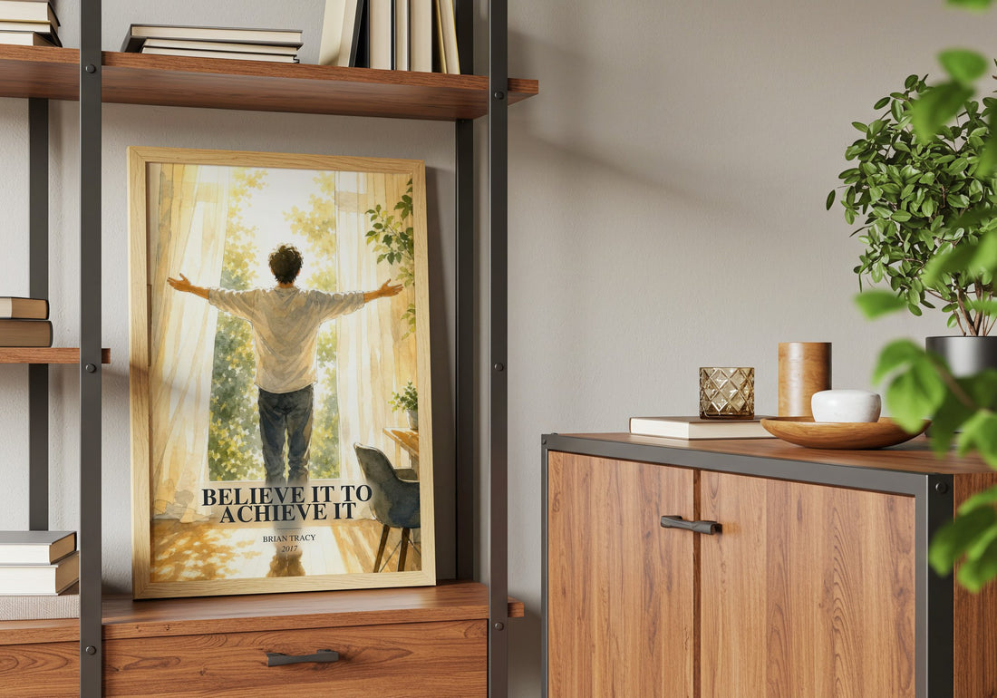 Believe It to Achieve It book watercolour illustration paper finish options – matte satin gloss