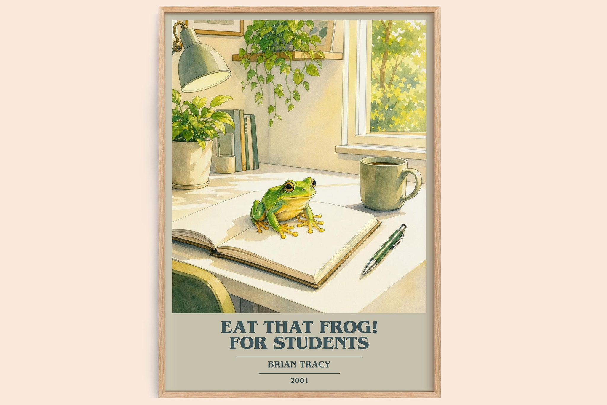 Eat That Frog! for Students Book Cover Poster by Brian Tracy