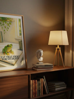 Eat That Frog! for Students watercolour print on bookshelf – Brian Tracy fan gift