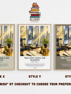 Million Dollar Habits Bookish Wall Art by Brian Tracy – image 4