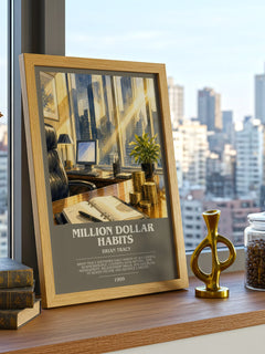 Million Dollar Habits Bookish Wall Art by Brian Tracy – image 3