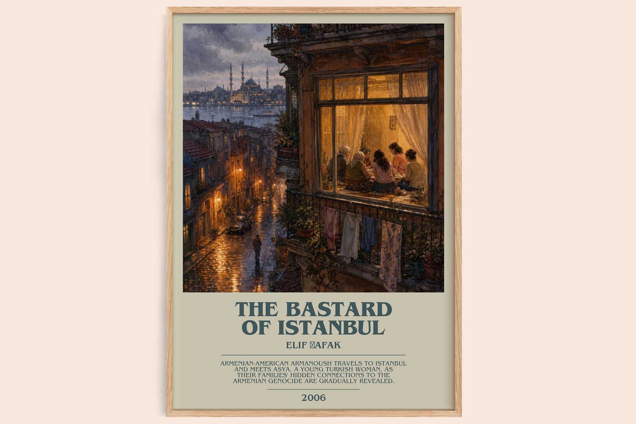 The Bastard of Istanbul Bookish Wall Art by Elif Şafak