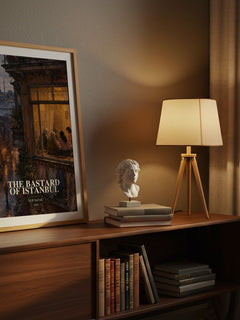 The Bastard of Istanbul watercolour print on bookshelf – Elif Şafak fan gift