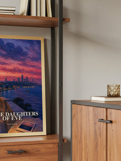 Three Daughters of Eve book watercolour illustration paper finish options – matte satin gloss