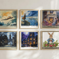 Marked literary art print colour and style options – Kristin Cast book art