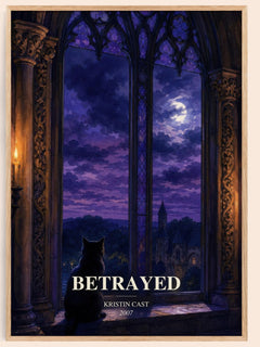 Betrayed watercolour book poster by Kristin Cast – framed literary art print