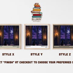 Betrayed literary print in frame leaning in hallway – young adult wall art