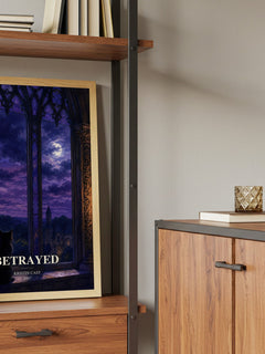 Betrayed book watercolour illustration paper finish options – matte satin gloss