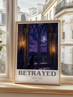 Betrayed book cover poster colour and style options – Kristin Cast book art