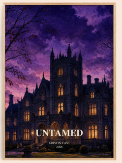Untamed watercolour book poster by Kristin Cast – framed literary art print