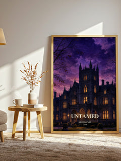 Untamed watercolour print in frame leaning in hallway – young adult wall art