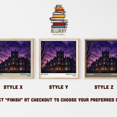 Untamed literary print in frame leaning in hallway – young adult wall art