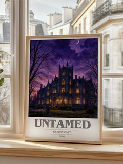 Untamed book cover poster colour and style options – Kristin Cast book art