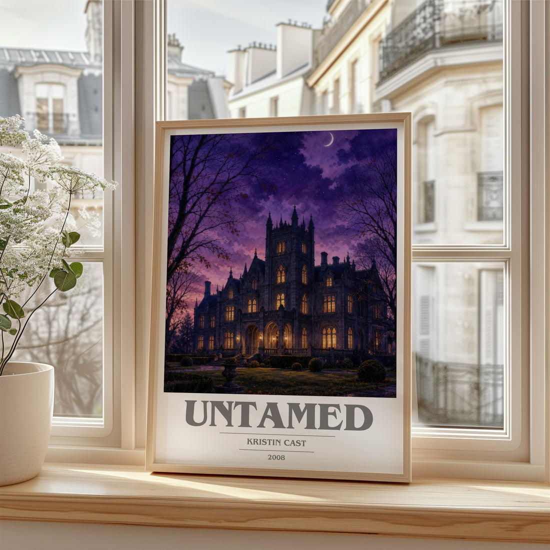Untamed book cover poster colour and style options – Kristin Cast book art