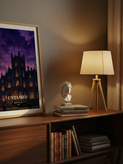 Untamed watercolour print on bookshelf – Kristin Cast fan gift