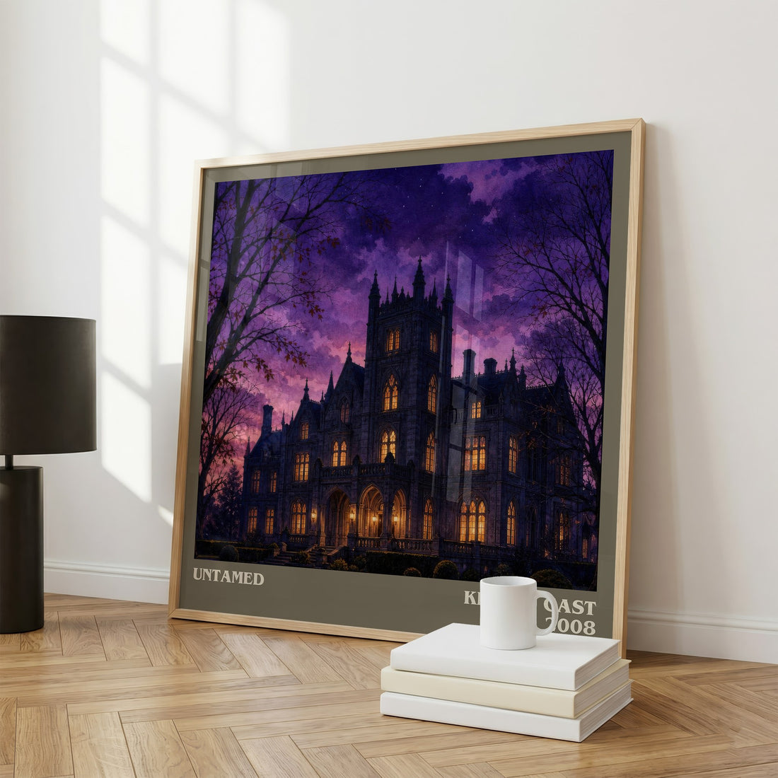 Untamed literary print framed by window – literary home decor