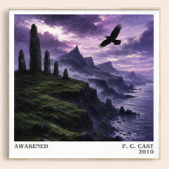 Awakened literary book poster by P. C. Cast – framed literary art print